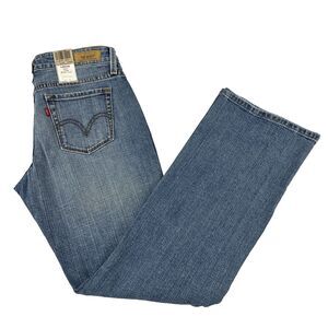 Vtg Y2K Women’s Levi’s 545 Low Bootcut Jeans Size 4 Short Misses NWT Distressed